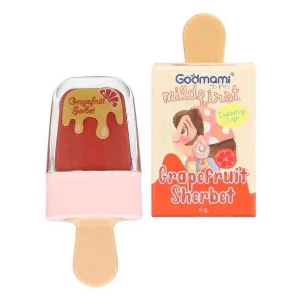 Godmami Lil Fairy Organic Creamy Lip 6g. 05 Grapefruit Sorbet Оригинал