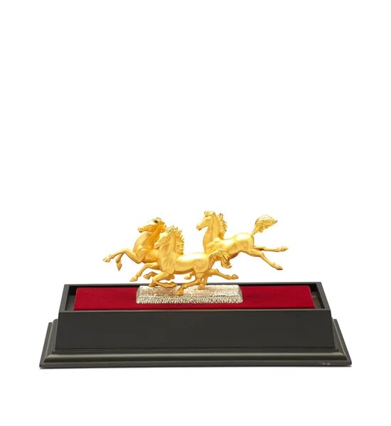 CUBIC GEMS Horse Decorative Ornaments SHO-495/GB Gold Оригинал