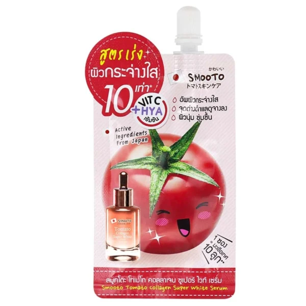 Smooto Tomato Collagen Super White Serum 8g. Оригинал