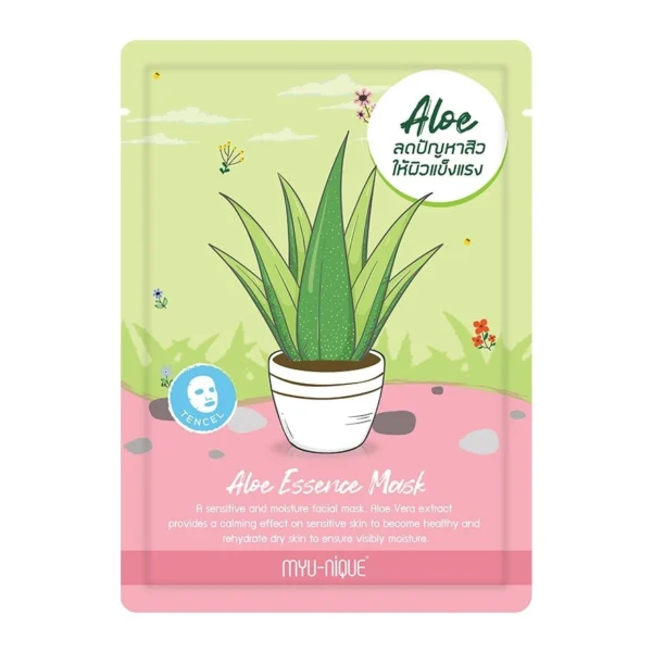 Myu-Nique Aloe Essence Mask 1'S มาสก์หน้า Оригинал