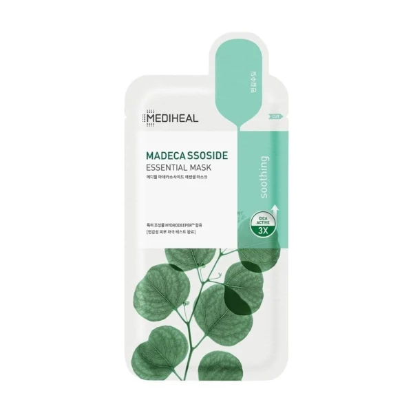 Mediheal Madecassoside Essential Mask 1'S แผ่นมาสก์หน้า อ่อนโยน สิว ลดเลือนรอยแดงรอยด Оригинал