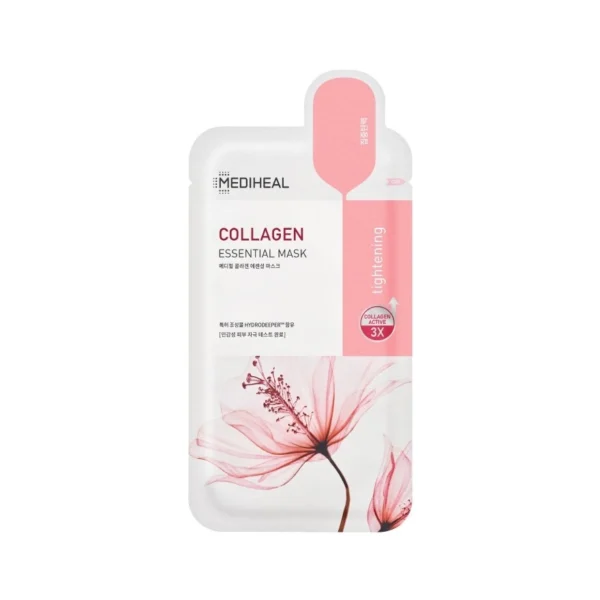 Mediheal Collagen Essential Mask 1'S แผ่นมาสก์หน้า อ่อนโยน กระชับผิว Оригинал