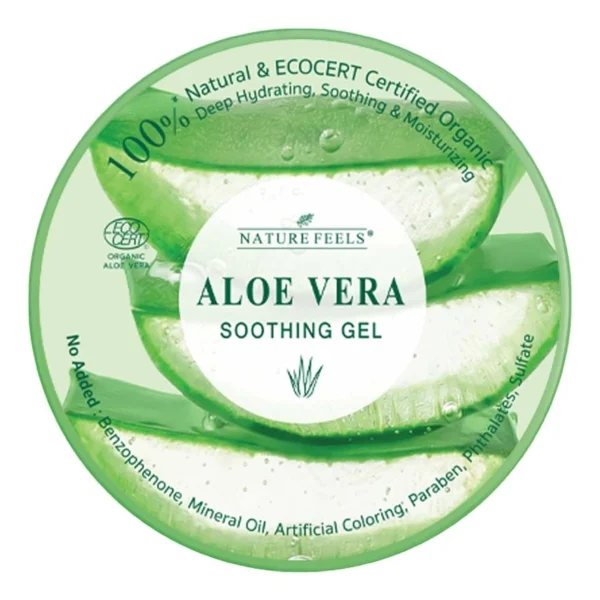 Nature Feels Aloe Vera Soothing Gel 300 Ml. เจลว่านหางจระเข้ ผิวชุ่มชื้น Оригинал