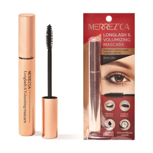 Merrez'Ca Long Lash  Volumizing Mascara 6.5g. Black Оригинал