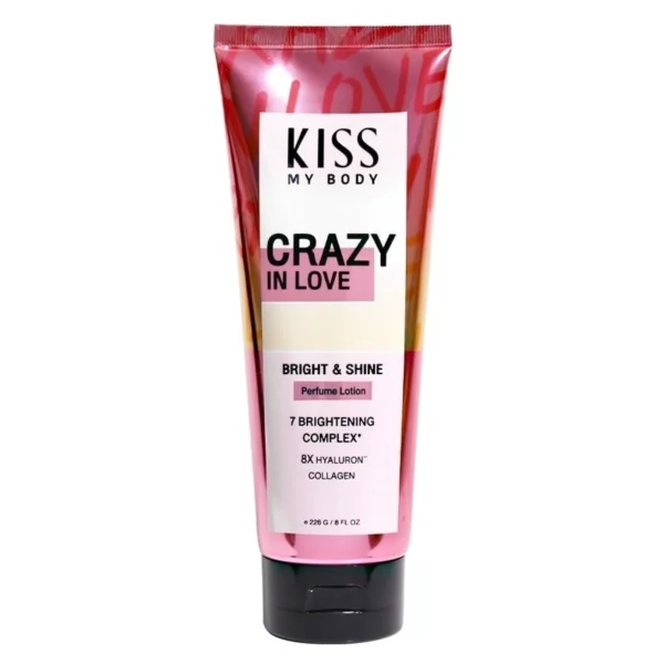 Kiss My Body Bright Shine Perfume Lotion Crazy In Love 226 G. โลชั่นน้ำหอม Оригинал