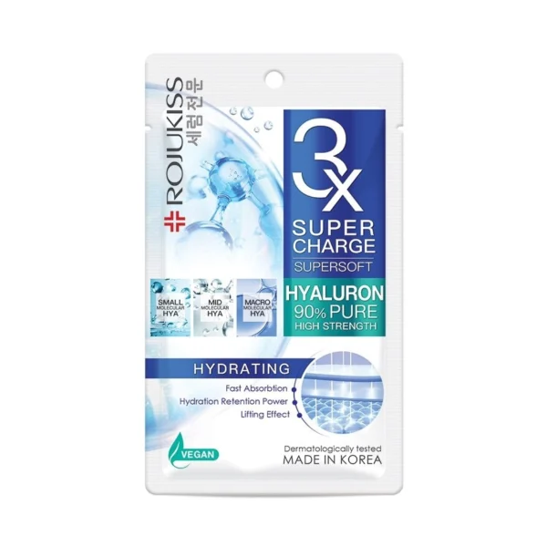 Rojukiss Supercharge Supersoft Hydrating Mask 1'S มาสก์หน้า ผิวแห้งกร้าน Оригинал