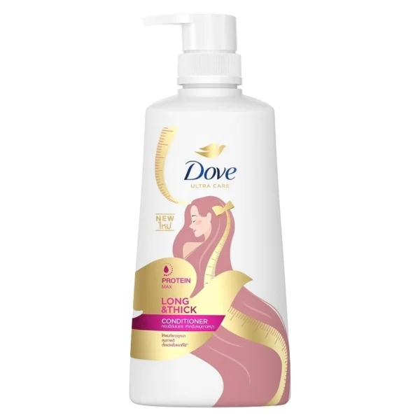 Dove Conditioner Protein Max Long Thick 410 Ml. บำรุงเส้มผม ผมยาวหนา Оригинал