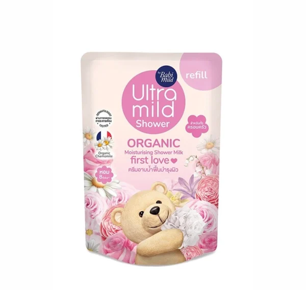Babi Mild Ultra Mild Organic Shower Milk First Love 360 Ml. Refill สบู่เหลว Оригинал