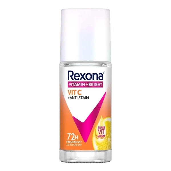 Rexona Roll On Vitamin + Bright Vit C + Anti-Stain Antiperspirant 45 Ml. โรลออน ลดเหง Оригинал