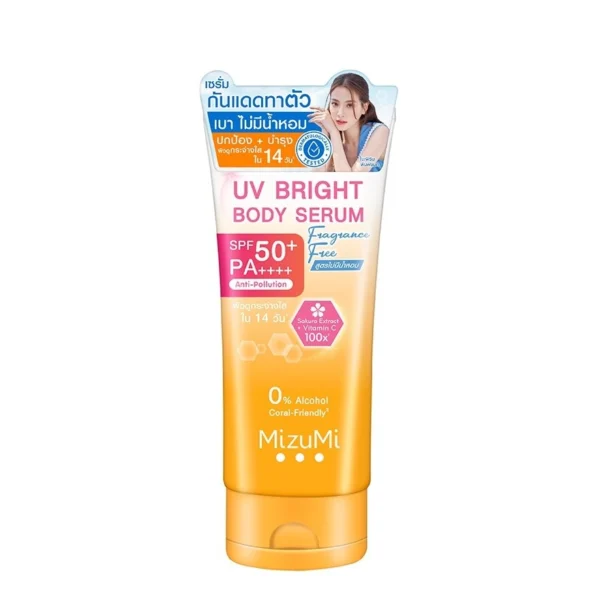 MizuMi UV Bright Body Serum SPF50+ PA++++ Fragrance Free 180 ml. Оригинал