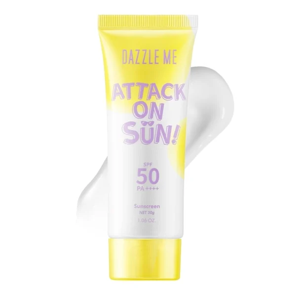 Dazzle Me Attack On Sun Sunscreen SPF 50 PA ++++ 30ml. Оригинал