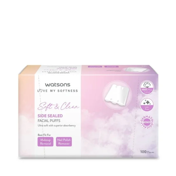 Watsons Side Sealed Facial Puffs 100 pcs. Оригинал