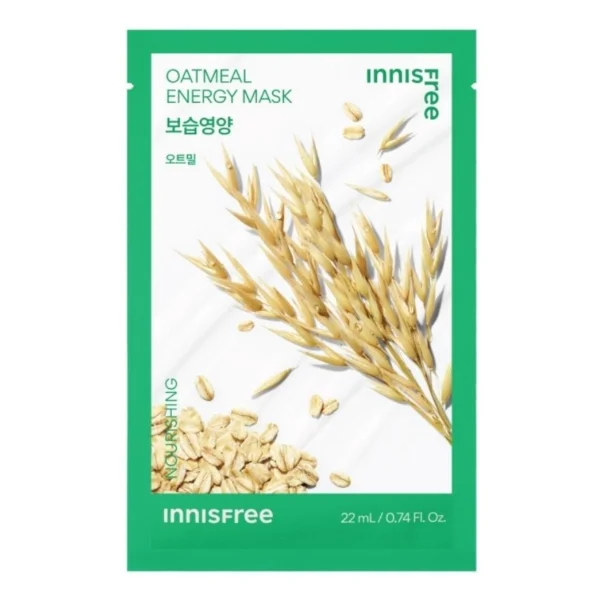 Innisfree Oatmeal Energy Mask 1'S มาส์กหน้า บำรุงผิวแห้ง Оригинал