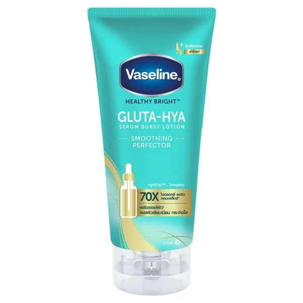 Vaseline Healthy Bright Gluta-Hya Serum Burst Lotion Smoothing Perfector 170 Ml. Оригинал