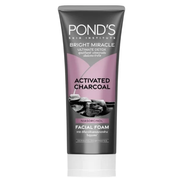 Pond'S Bright Miracle Ultimate Detox Activated Charcoal Facial Foam 90 G. Оригинал