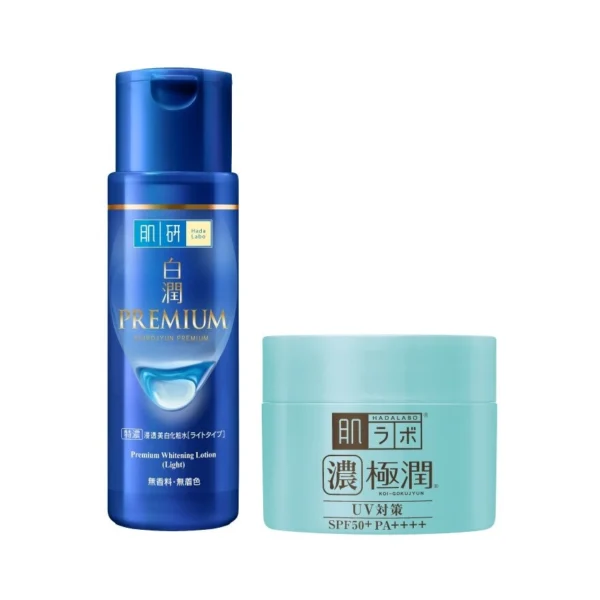 Hada Labo Premium Whitening Lotion Light 170 Ml.+ UV Perfect Gel SPF 50+ PA++++ 90 G. Оригинал