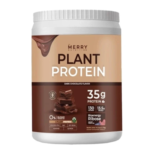 The Merry Nutrition Plant Protein Dark Chocolate Flavor 1050 g. Оригинал
