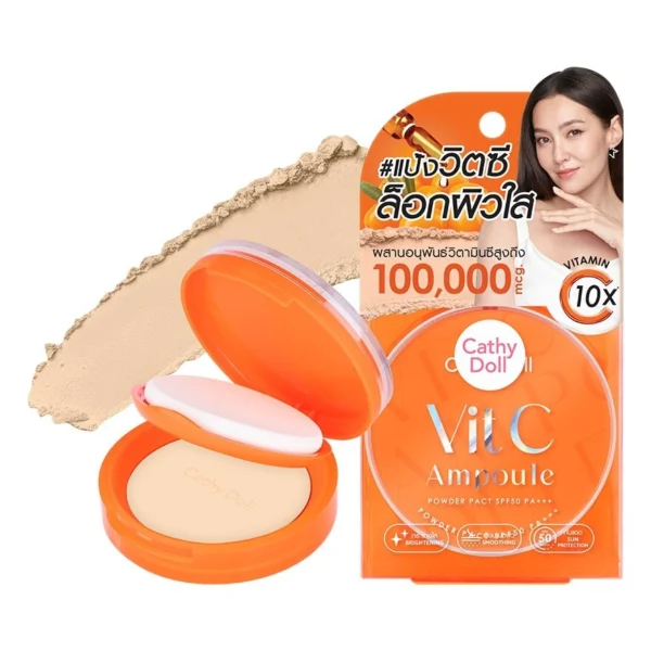 Cathy Doll Vit C Ampoule Powder Pact 02 Оригинал