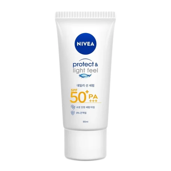 Nivea Sun Sensitive Protect  Light Feel SPF50+ PA+++ 90 Ml. Оригинал