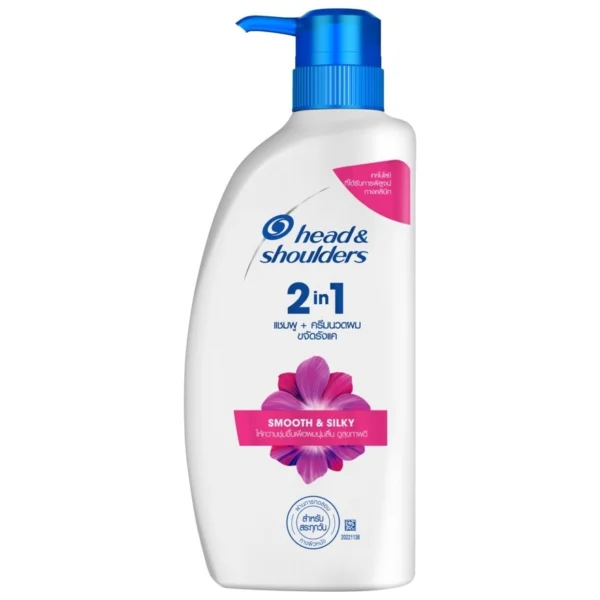 Head  Shoulders 2in1 Shampoo+Conditioner Anti Dandruff Smooth  Silky 370 Ml. Оригинал