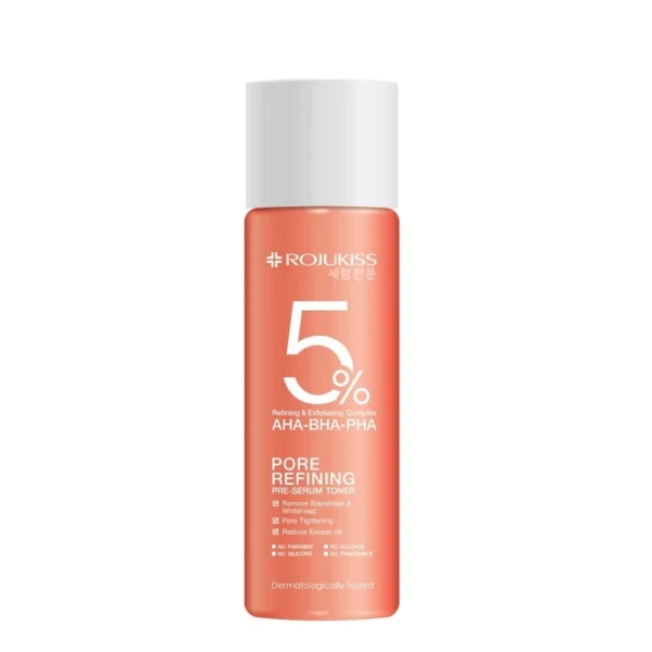 Rojukiss Pore Refining Pre-Serum Toner 100 Ml. เซรั่มโทนเนอร์ เช็ดลดสิวเสี้ยน Оригинал