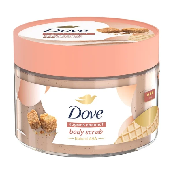 Dove Body Scrub Sugar Coconut 280 G. สครับ ขัดผิวกาย เนียนนุ่ม Оригинал