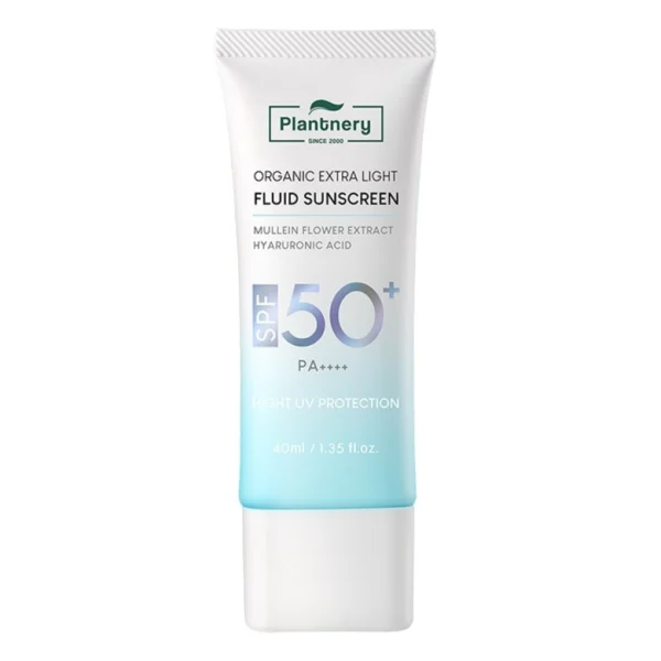 Plantnery Organic Extra Light Fluid Sunscreen SPF 50+ PA++++ 40 ml. Оригинал