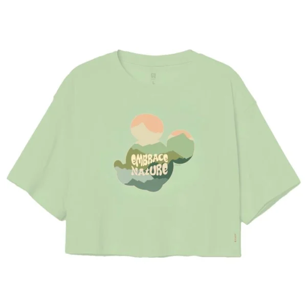 GQ Disney Embrace Mickey Crop Green Size S Оригинал
