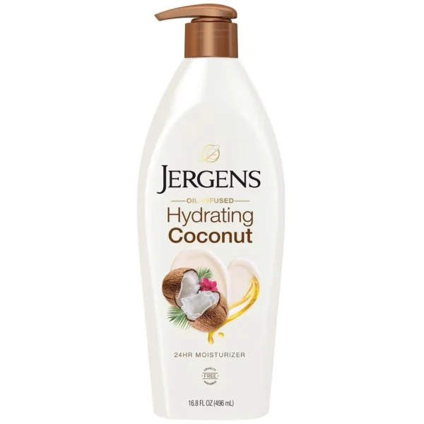 Jergens Oil-Infused Hydrating Coconut 24-Hour Moisturizer 496 Ml. Оригинал