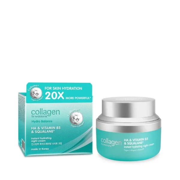 Collagen by Watsons Hydro Balance HA Vitamin B5 Squalane Instant Hydrating Night Cr Оригинал