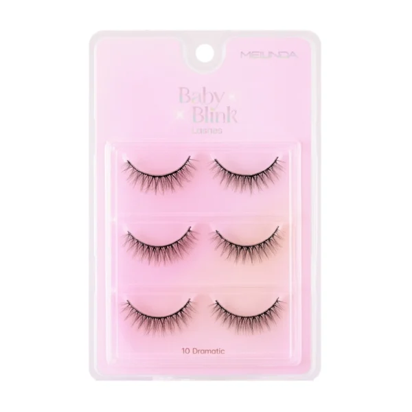 Meilinda Baby Blink Lashes 3pairs 10 Dramatic Оригинал