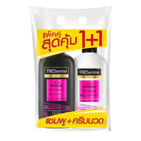 TRESemme Shampoo+Conditioner Bond Repair 370 Ml. ยาสระผม แข็งแรง ลดผมขาดหลุดร่วง Оригинал