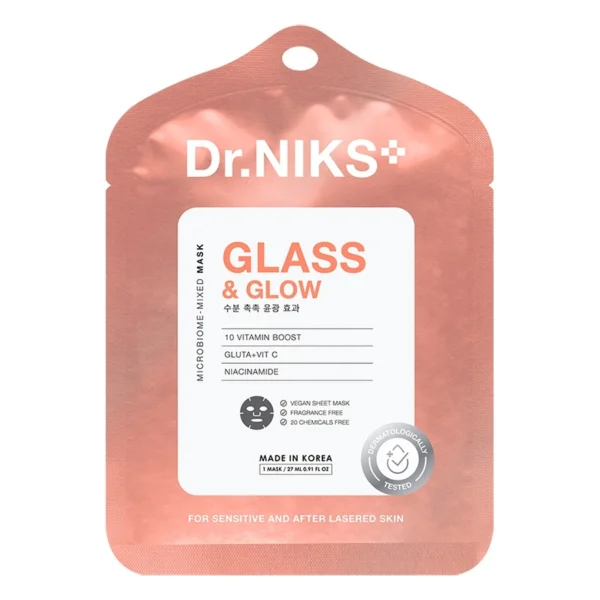 Dr.NIKS Microbiome-Mixed Mask Glass  Glow 1'S Оригинал