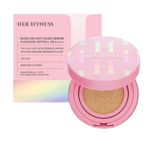Her Hyness Nude Air Anti-Acne Serum Cushion SPF50+ PA++++ 25N Tan 12g. +Refill Оригинал