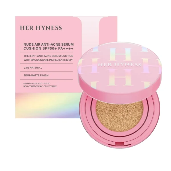 Her Hyness Nude Air Anti-Acne Serum Cushion SPF50+ PA++++ 23N Natural 12g. +Refill Оригинал