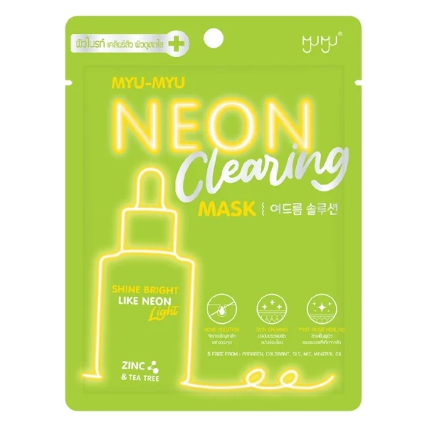 Myu-Myu Neon Clearing Mask 1'S มาสก์บำรุงผิวหน้า ลดสิว Оригинал