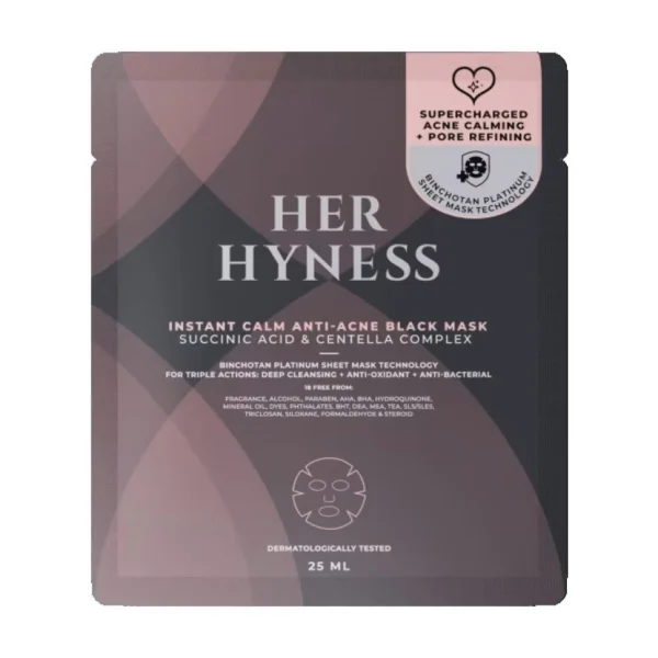 Her Hyness Instant Calm Anti-Acne Black Mask 25 ml. Оригинал