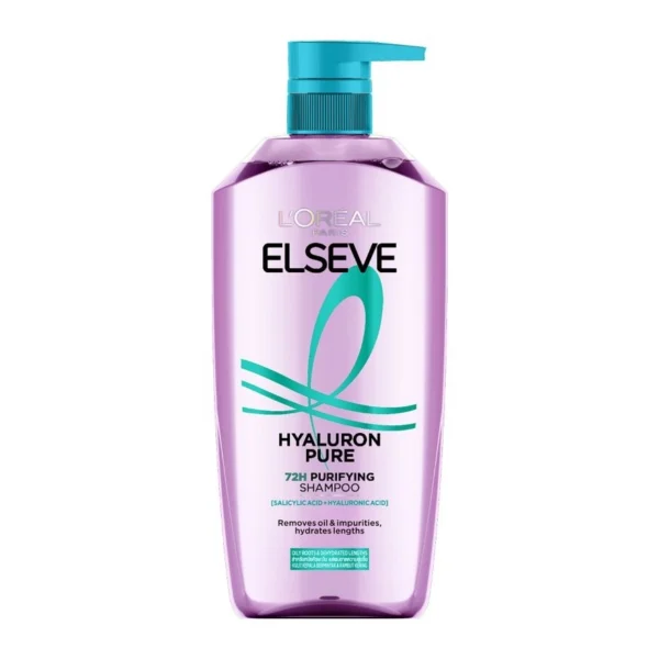 L'Oreal Paris Elseve Shampoo Hyaluron Pure 72H Purifying 400 Ml. Оригинал