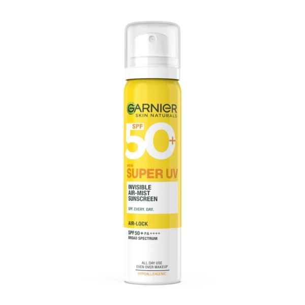 Garnier Skin Naturals Spray Super UV Invisible Air-Mist Sunscreen 75 Ml. Оригинал