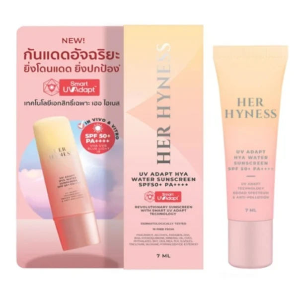 Her Hyness UV Adapt Hya Water Sunscreen SPF50+ PA++++ 7ml. Оригинал