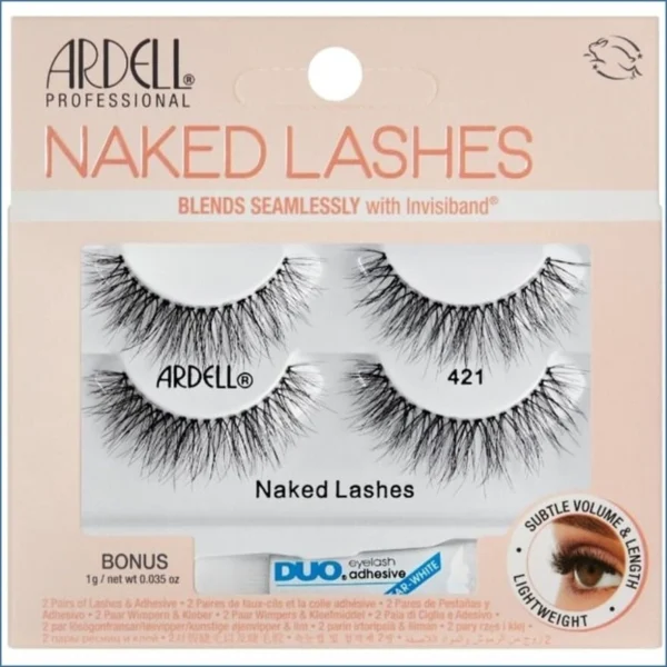 Ardell Naked Lashes 421 With Invisiband 2pairs Оригинал