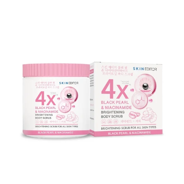 Skin Editor Black Pearl Niacinammide Brightening Body Scrub 500g. Оригинал