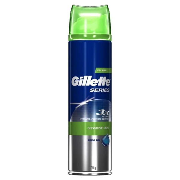 Gillette Series Sensitive Skin Shave Gel With Aloe 195 G. Оригинал