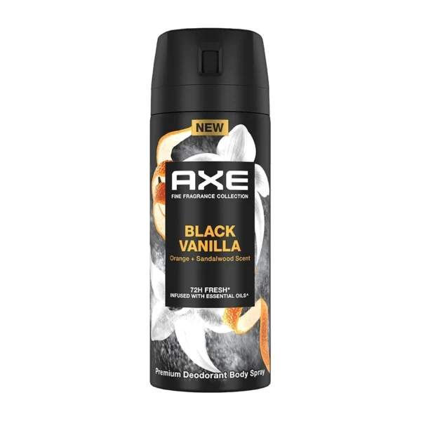 Axe Deodorant Body Spray Black Vanilla Premium 135 Ml. สเปรย์ ลดเหงื่อระงับกลิ่นกาย Оригинал