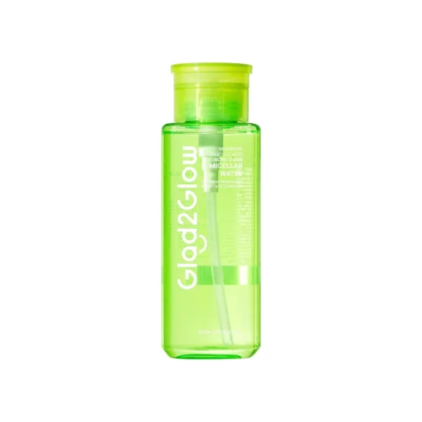 Glad2Glow Micellar Water Mugwort Salicylic Acid Acne Clear 300 Ml. Оригинал