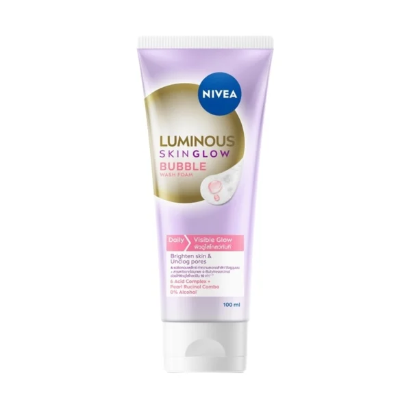 Nivea Luminous 630 Wash Foam Skin Glow Bubble 100 Ml. Оригинал