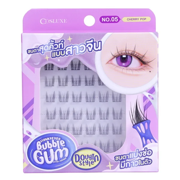 Cosluxe Winky Eyes Bubble Gum Eyelashes Douyin Style 36pcs. 05 Cherry Pop Оригинал
