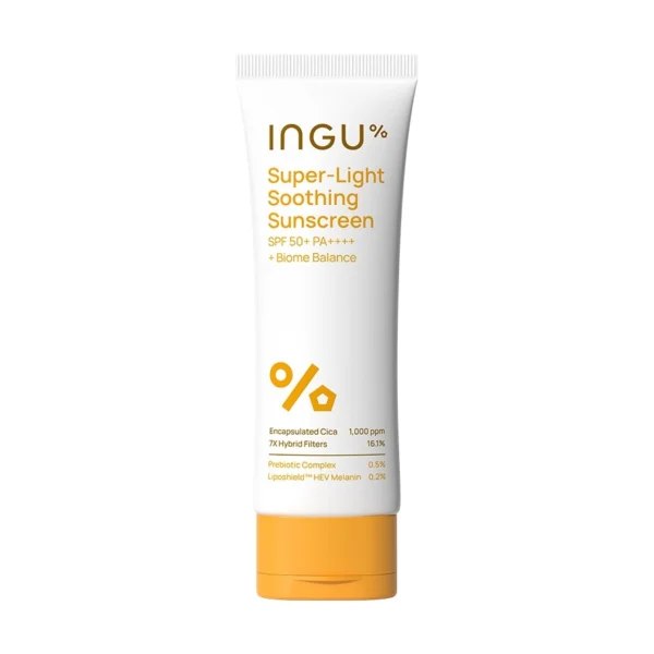 INGU Super-Light Soothing Sunscreen SPF50+ PA++++ +Biome Balance 80 ml. Оригинал