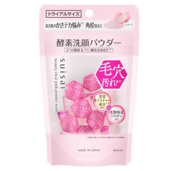 Suisai Beauty Clear Pink Powder Wash (Trial) 6g. 15pcs. Оригинал