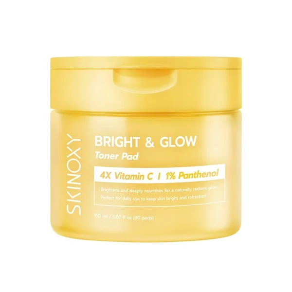 Skinoxy Toner Pad Bright  Glow 80'S ผิวนุ่ม อิ่มฟู ดูอ่อนเยาว์ Оригинал